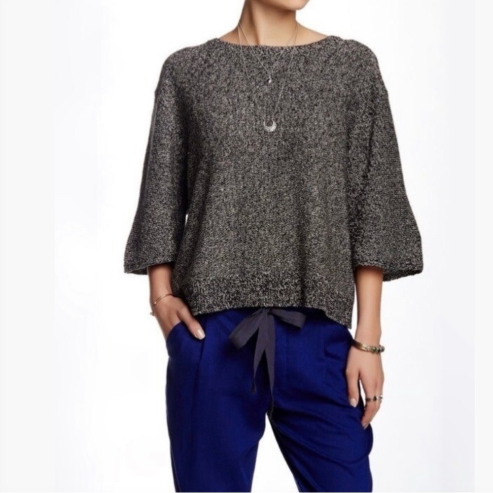 Free People ‘Rising Sun Pullover - Heathered Knit with Cutout at Back